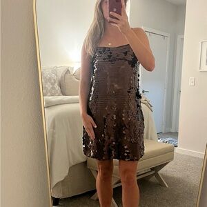 A New Day NWT Brown Sequin dress